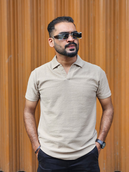 Cream Collar Tshirt