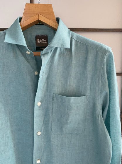PURE MINT GREEN LINEN SHIRT 60'S LEE