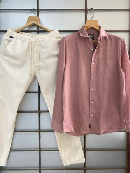 PURE PEACH LINEN SHIRT 60'S LEE