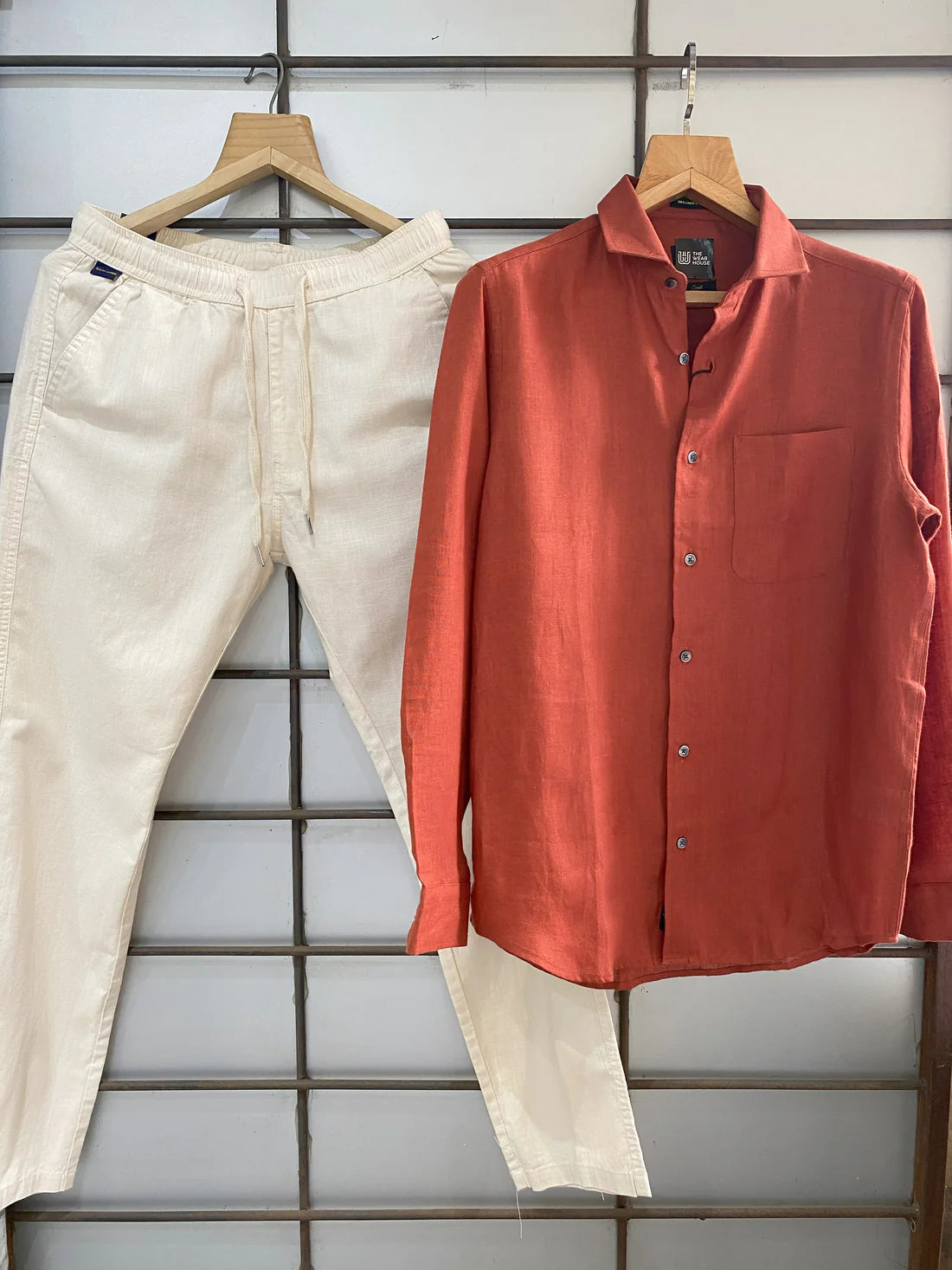 PURE RUST LINEN SHIRT 60'S LEE