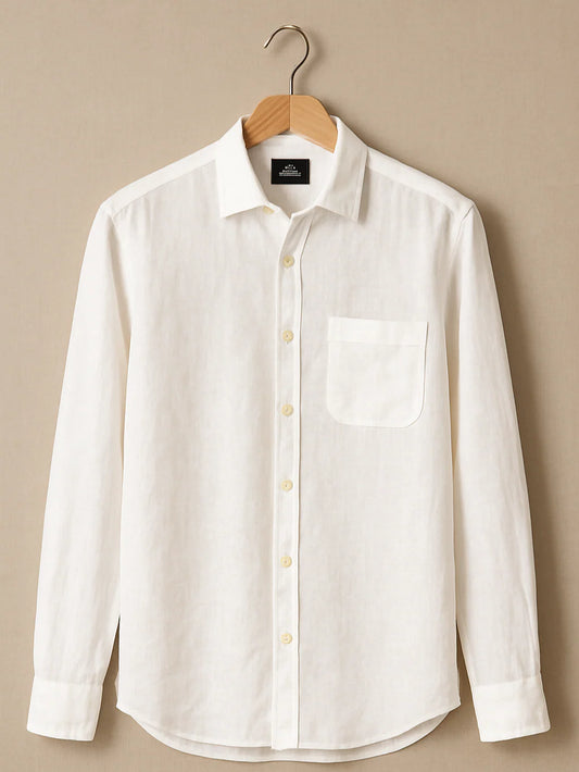 PURE CLUB WHITE LINEN SHIRT 60'S LEE