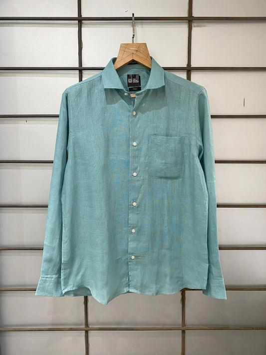 PURE MINT GREEN LINEN SHIRT 60'S LEE
