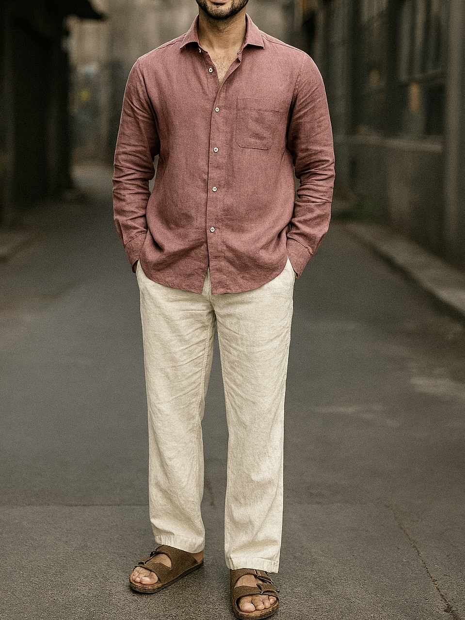 PURE LINEN SHIRT 60'S LEE