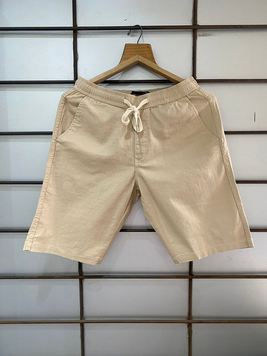 Linen Shorts - Beige