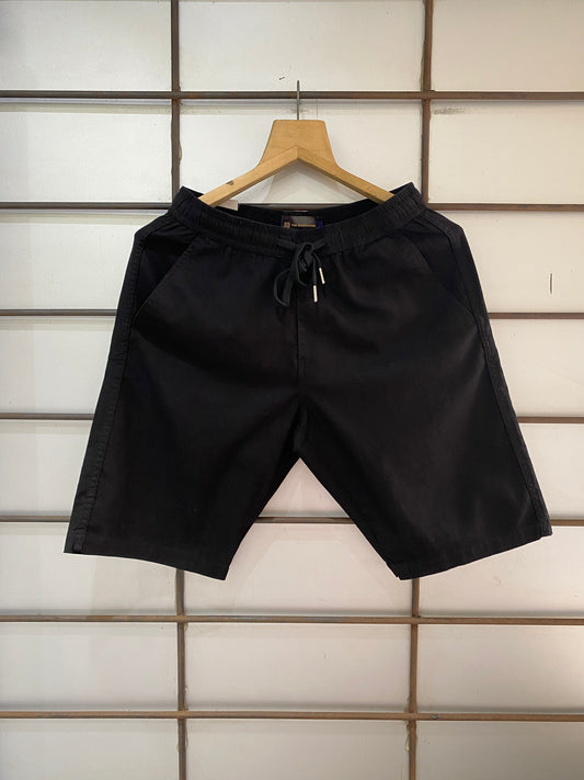 Linen Shorts- Black