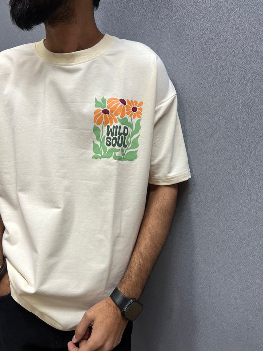 White Wild Soul Oversized Tshirt