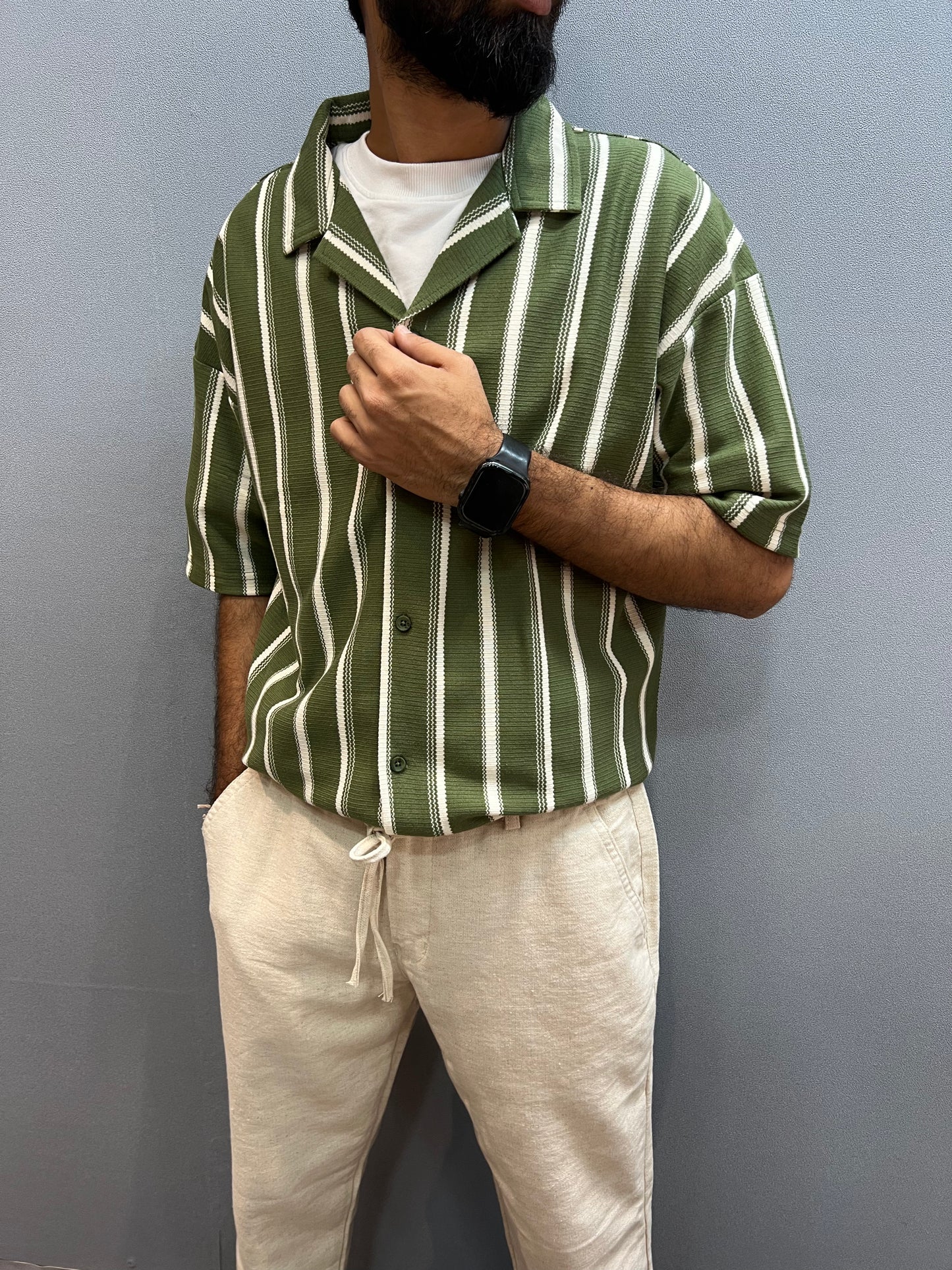 Green Half Tshirt