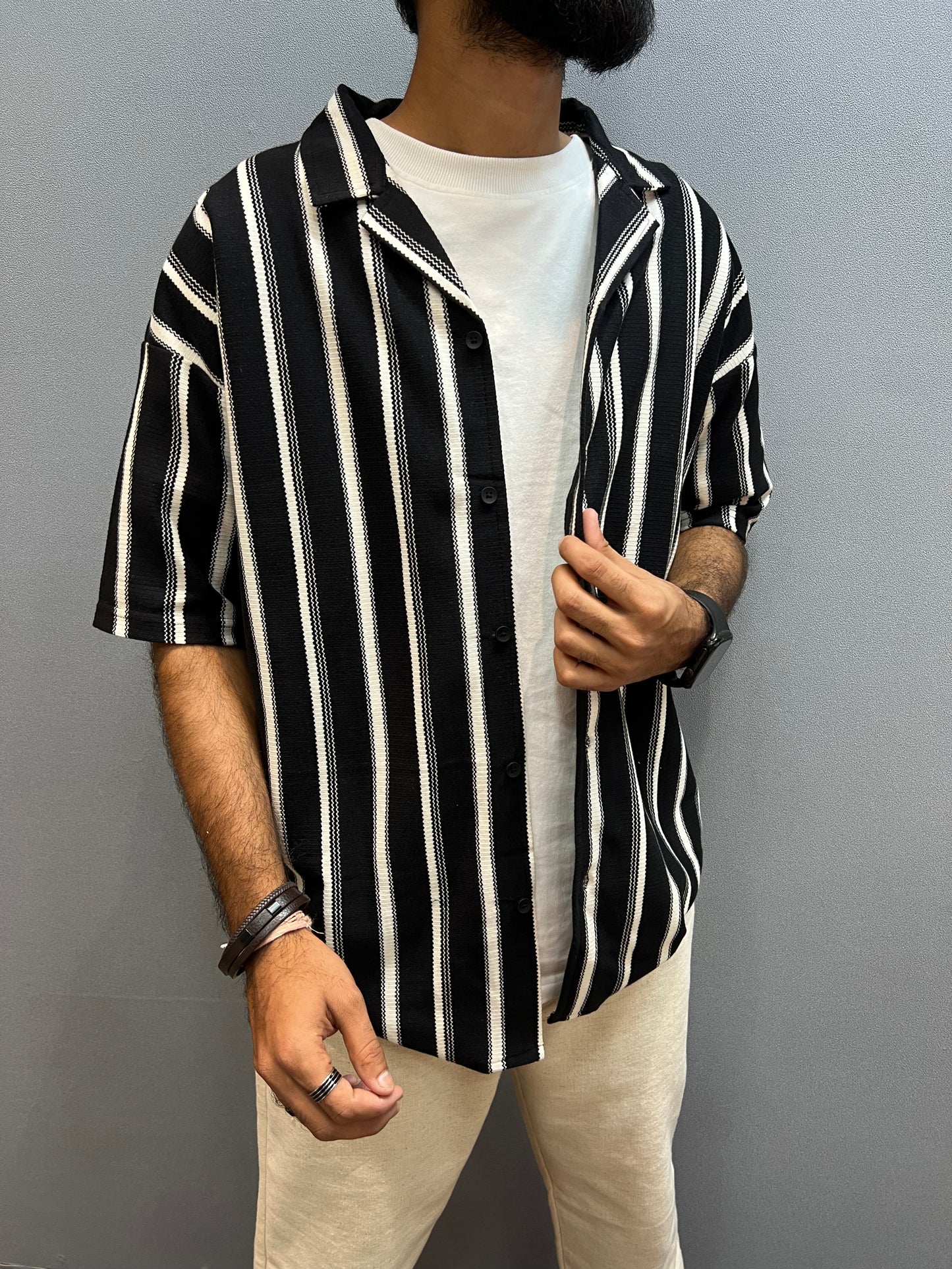 Black Half Tshirt