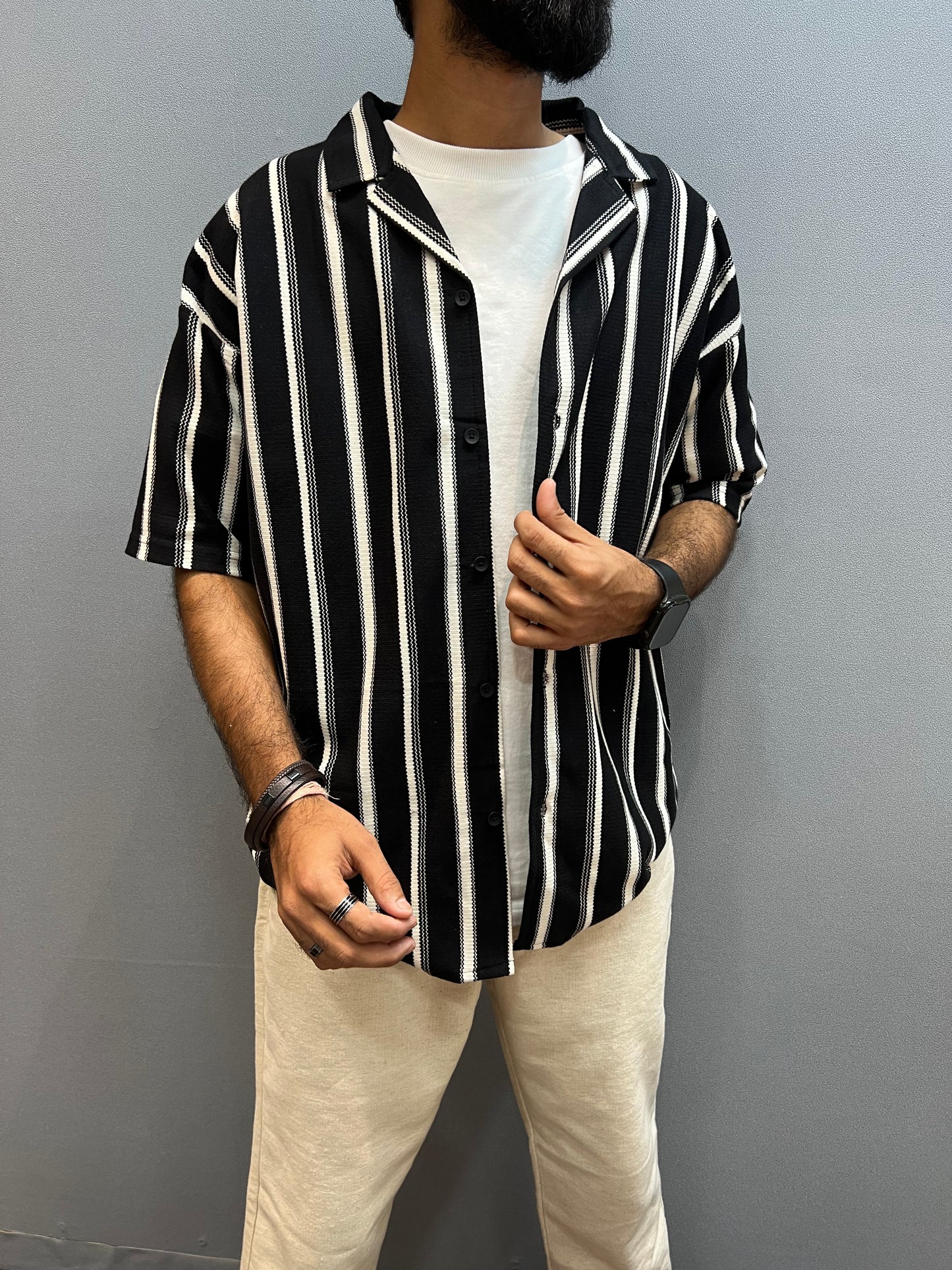 Black Half Tshirt