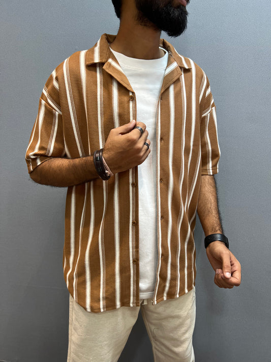 Brown Half Tshirt