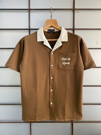 Cuban Collar Casual Shirts