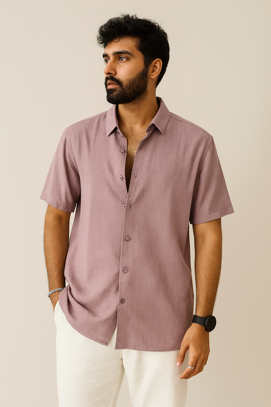 Plain Shirt Mauve Pink