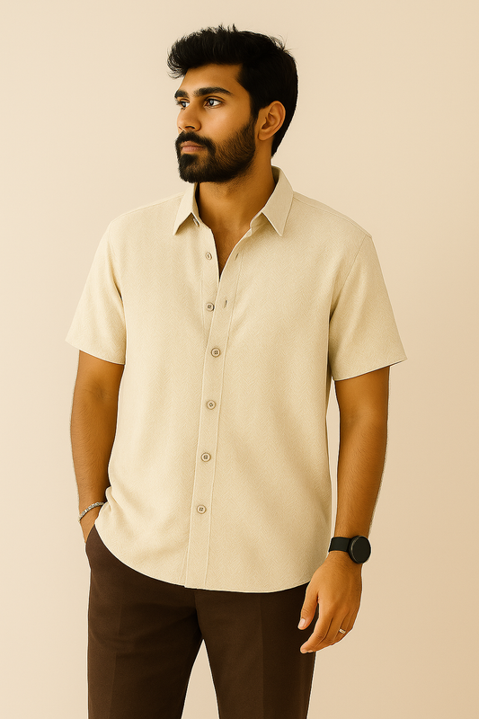 Plain Shirt Beige
