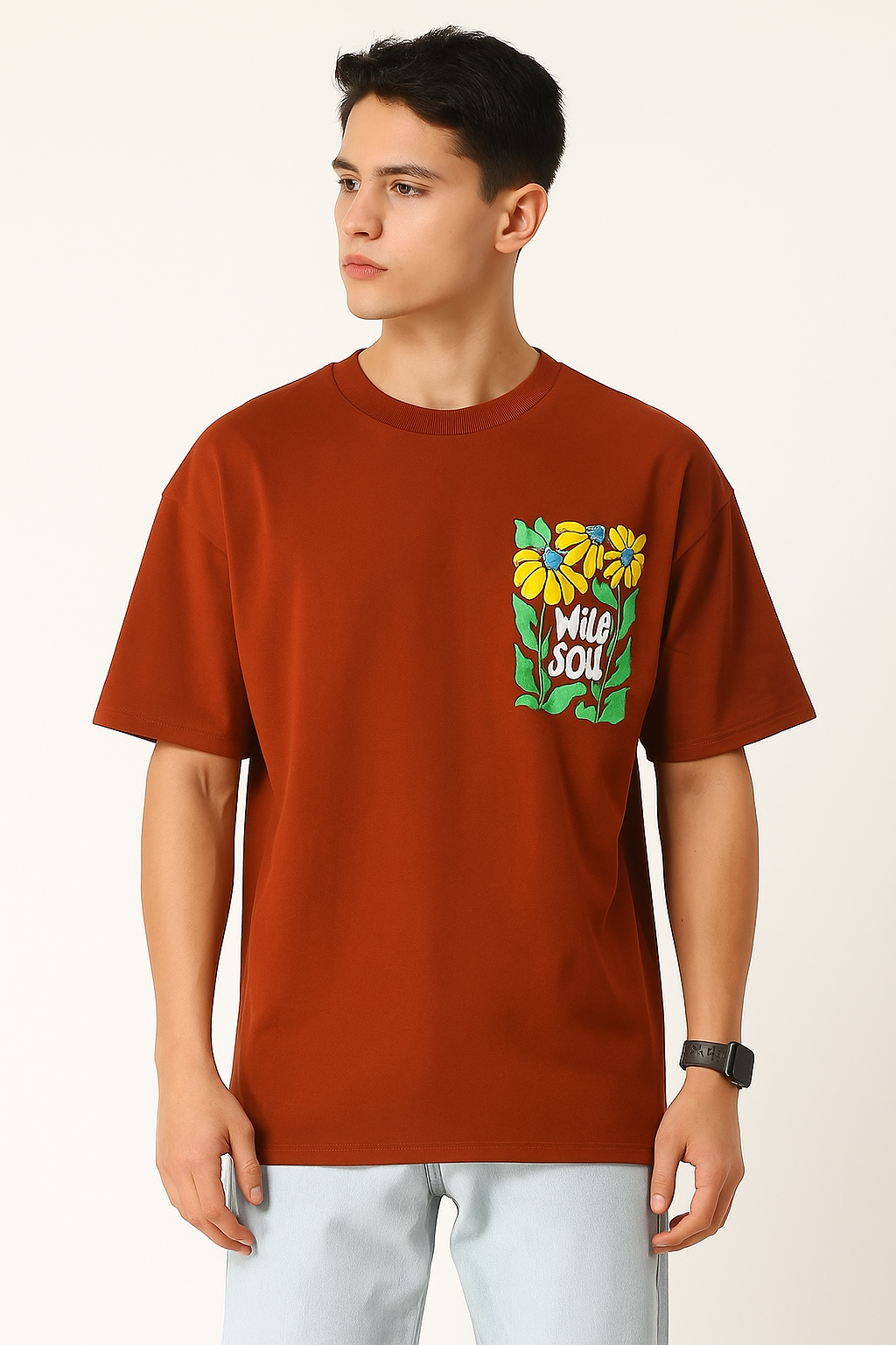 Brown Wild Soul Oversized Tshirt