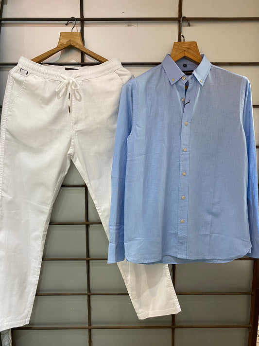 Best Selling Linen Pair - Sky Blue